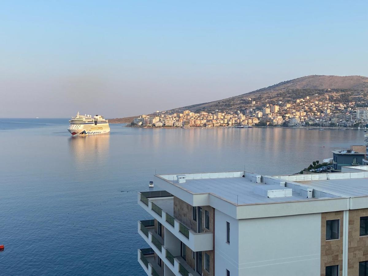 Apartment With Huge Sea View Balcony Sarande Exterior photo